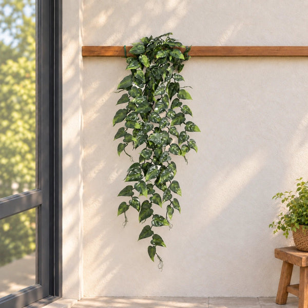 Hanging Artificial Pothos / Philodendron Plant UV Resistant 105cm — gallery image 7