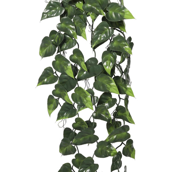 Hanging Artificial Pothos / Philodendron Plant UV Resistant 85cm — gallery image 8