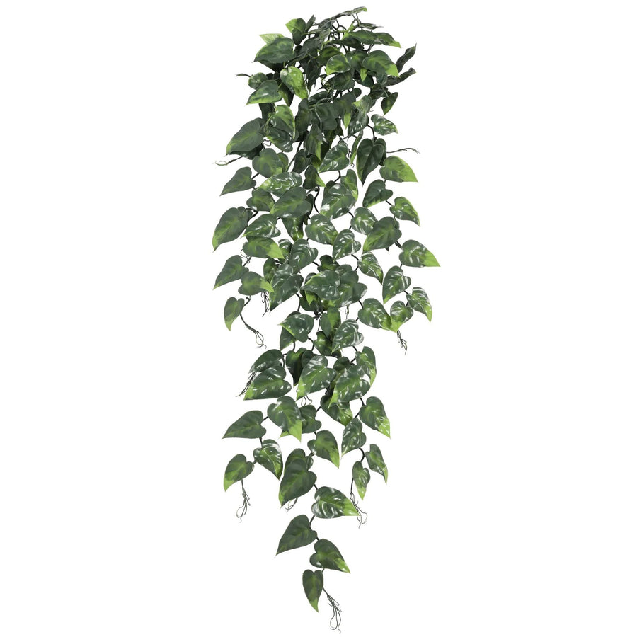 philodendron vertical garden Hanging Artificial Pothos / Philodendron Plant UV Resistant 85cm – Designer Vertical Gardens