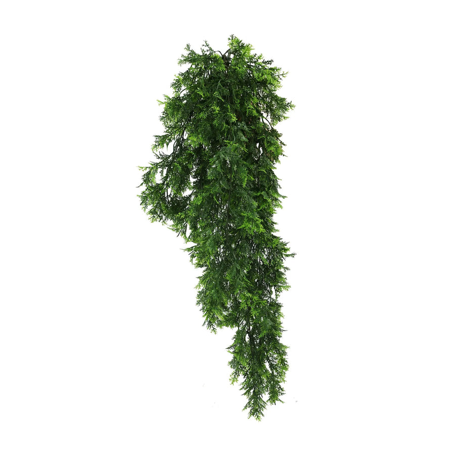 Hanging Mossy Cedar Vine  UV & Fire Rated (22cm x 76cm)