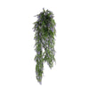 Hanging Purple & Green Willow Leaf Vine UV & Fire Rated (20cm x 76cm)