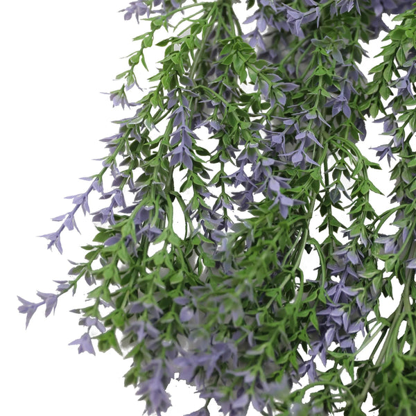 Hanging Purple & Green Willow Leaf Vine UV & Fire Rated (20cm x 76cm) — gallery image 10