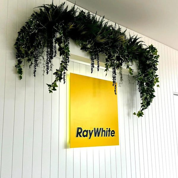 White Tipped Hanging Artificial Ivy Bush - 100cm - image 7