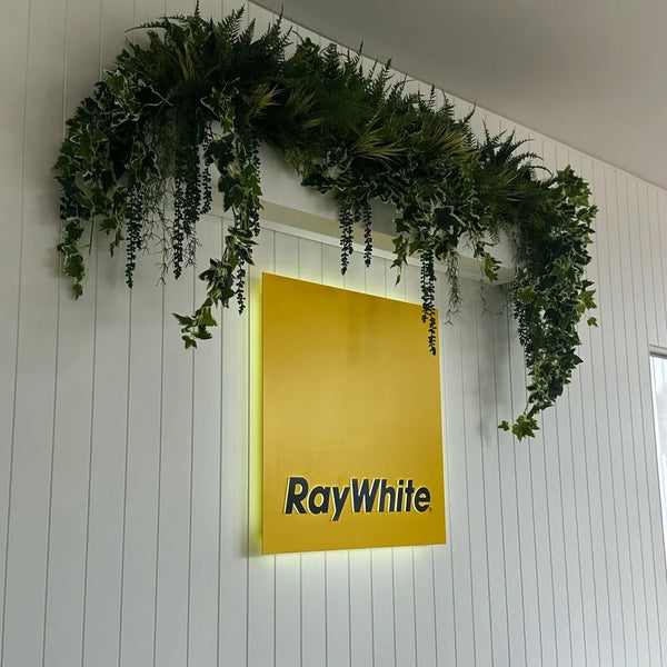 White Tipped Hanging Artificial Ivy Bush - 100cm - image 5