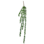 Artificial hanging greenery on a white background