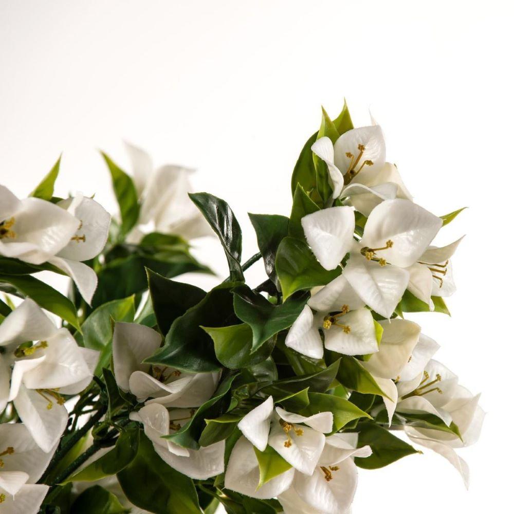 Hanging White Artificial Bougainvillea Plant UV Resistant 90cm — gallery image
