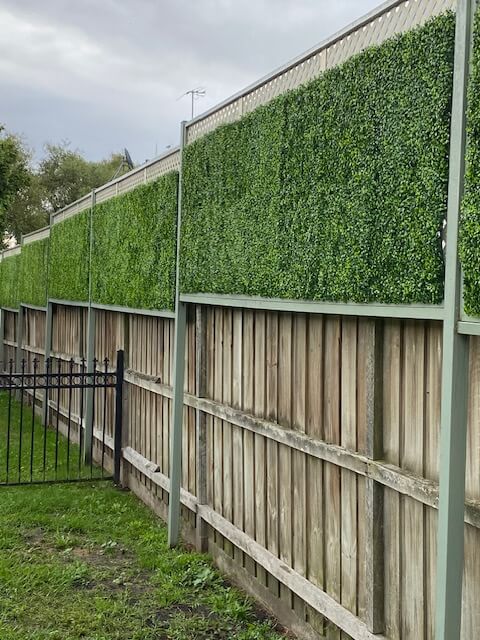 Jasmine Artificial Hedge Screen / Green Wall Panel 100cm x 100cm UV Resistant - Designer Vertical Gardens artificial fence artificial fence plants