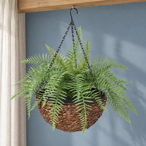 Large Artificial Hanging Basket (Fern Hanging Basket) — gallery image 6