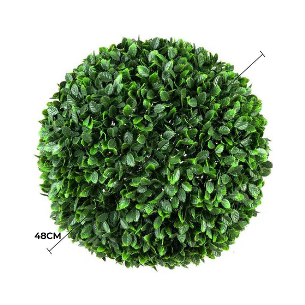 Large Artificial UV Resistant Rose Topiary Ball 44cm — gallery image 3
