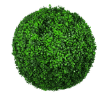 Artificial boxwood ball on a white background