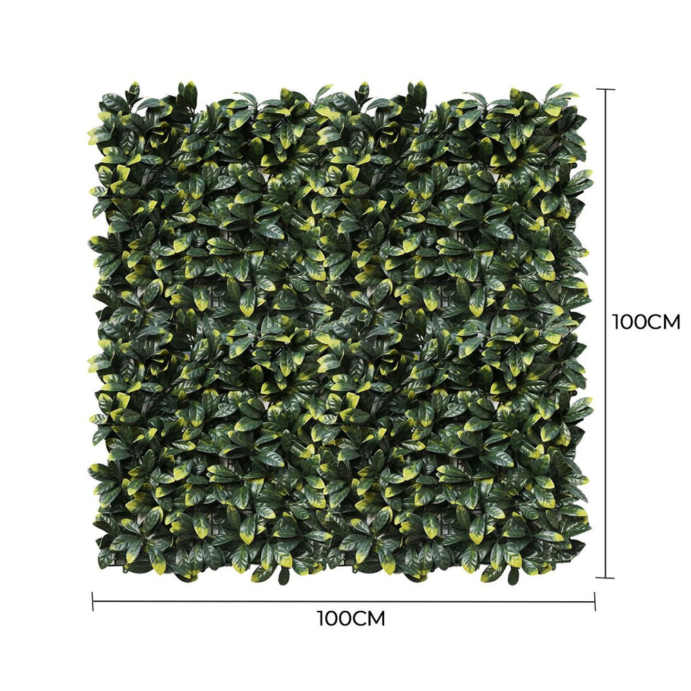 Lemon Leaf Artificial Hedge Panel 1m x 1m – SGS UV Resistant — gallery image 7