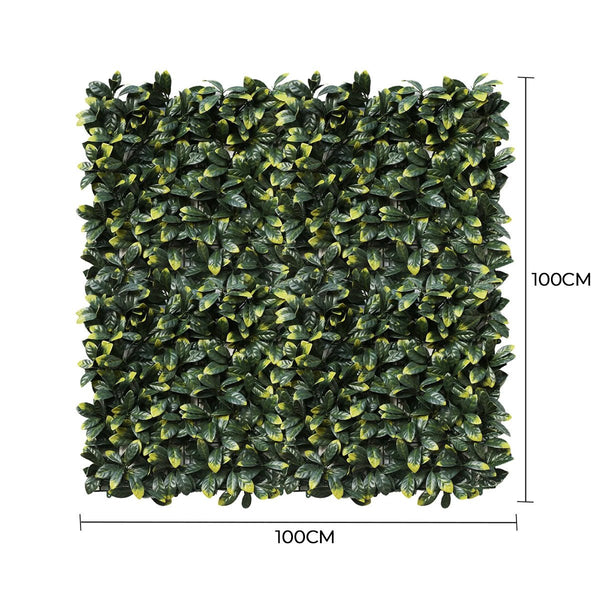 Lemon Leaf Artificial Hedge Panel 1m x 1m – SGS UV Resistant — gallery image 7