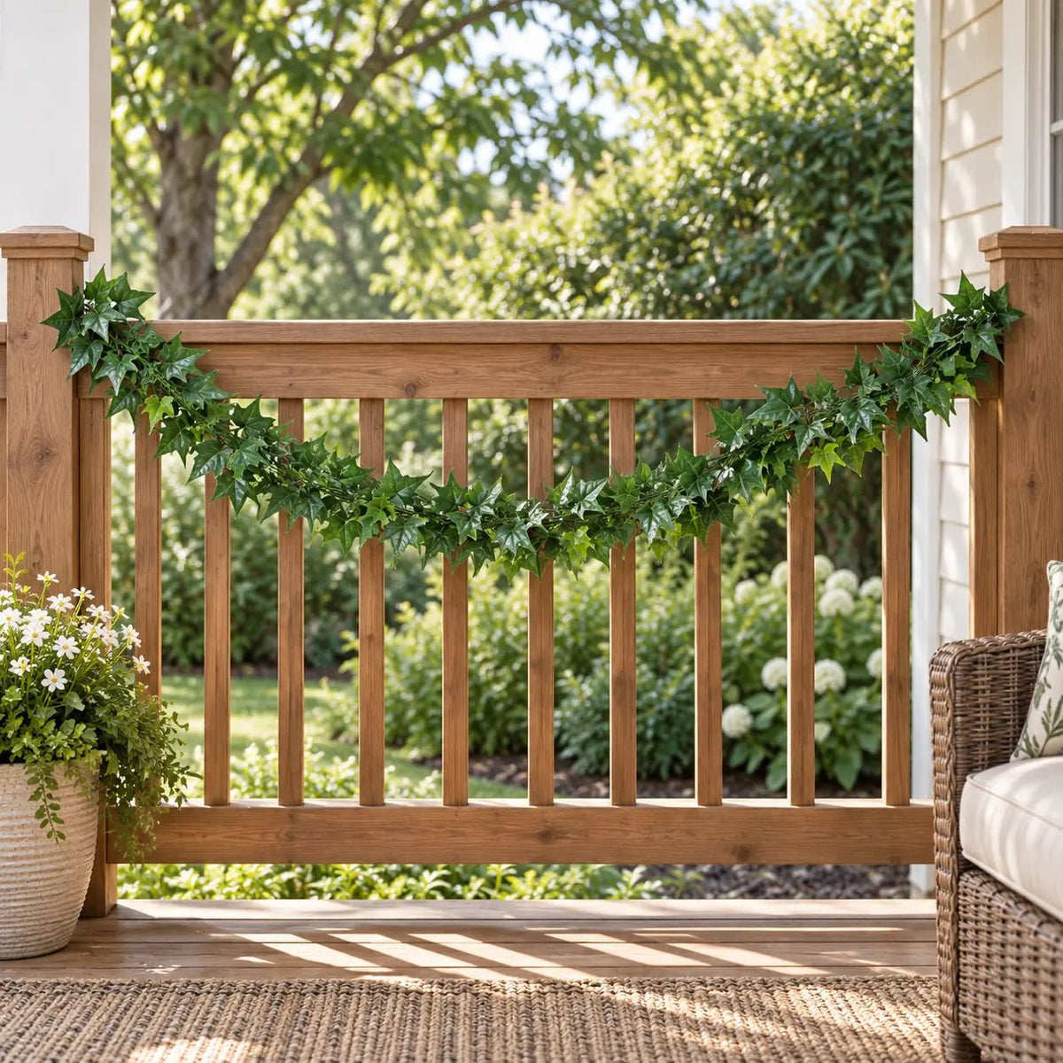 Lifelike Hanging Ivy Garland 160cm UV Resistant Interconnectable - Designer Vertical Gardens Artificial ivy garland hanging garland