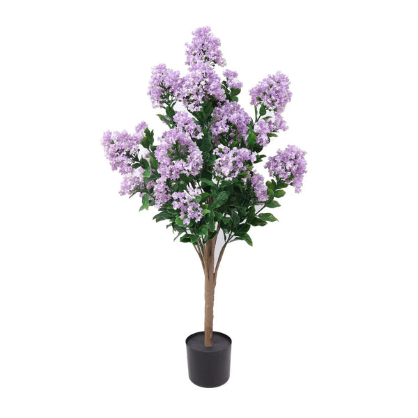 90cm UV Protected Artificial Lilac Crepe Myrtle Tree | Outdoor Faux Flowering Plant - image 1