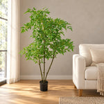 Luscious Premium Artificial Nandina Tree (Sacred Bamboo) 140cm - Designer Vertical Gardens Artificial Trees Artificial Trees for Balconies