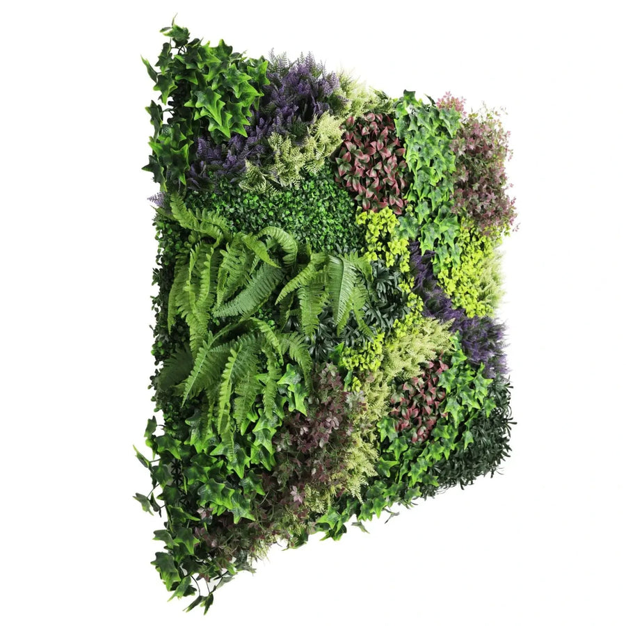 Luxury Lush Botanical Mosaic Vertical Garden Green Wall Panel 1m x 1m – SGS UV Resistant