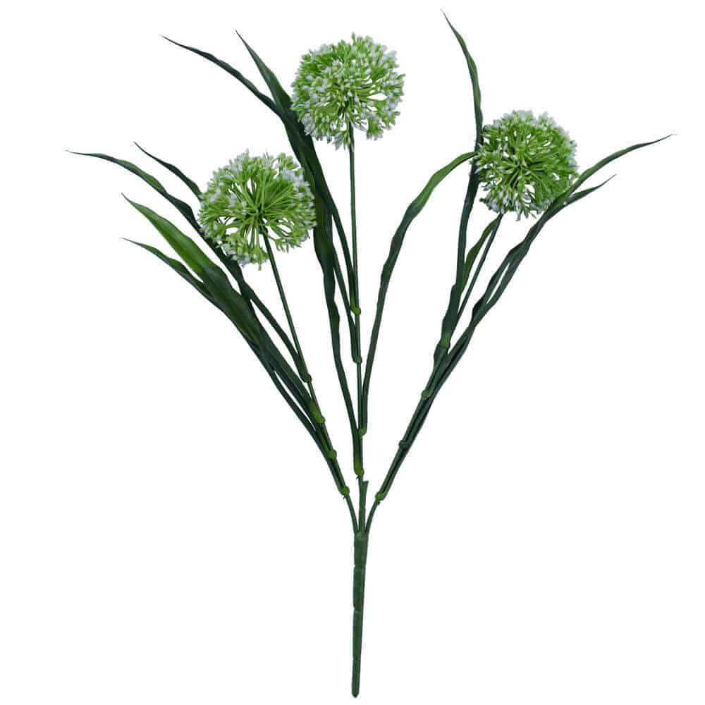 Lush Flowering Artificial Stem - White Hydrangea Stem 35cm — gallery image