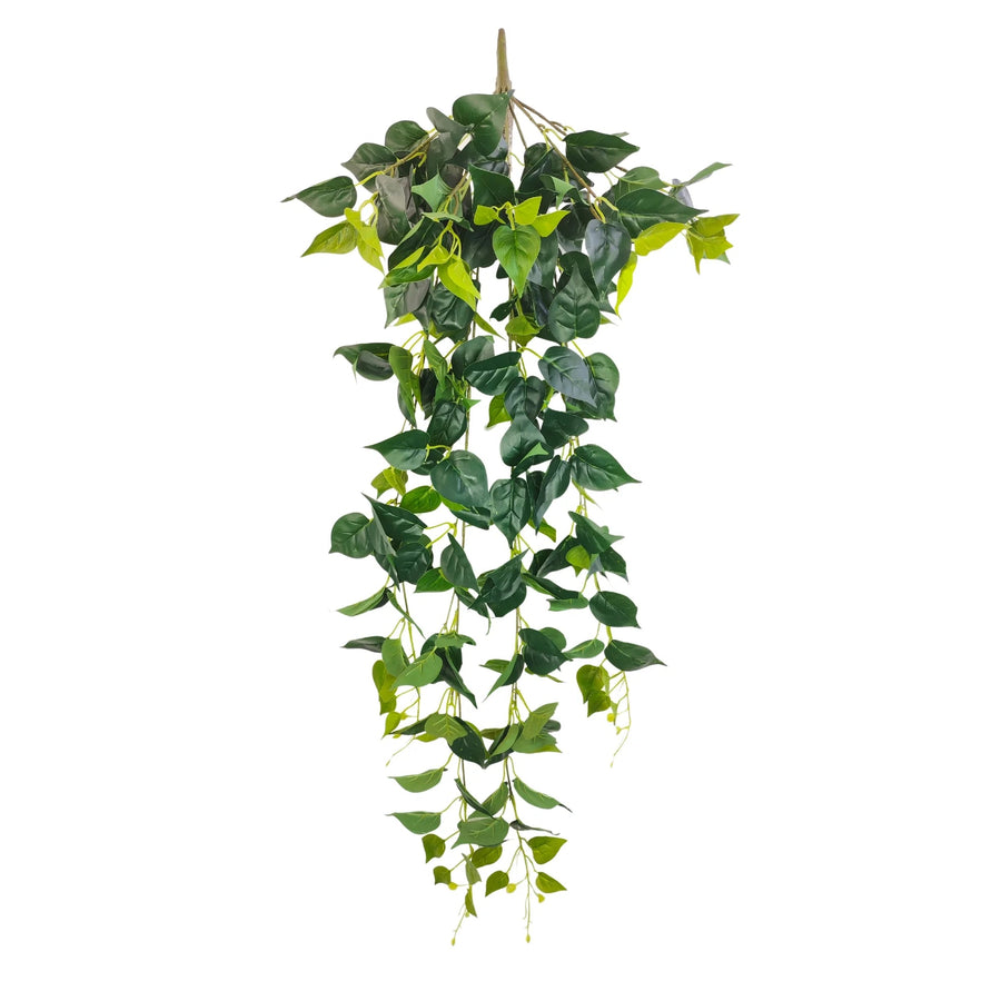 Lush Hanging Philodendron Trail – UV Protected Greenery (110cm)