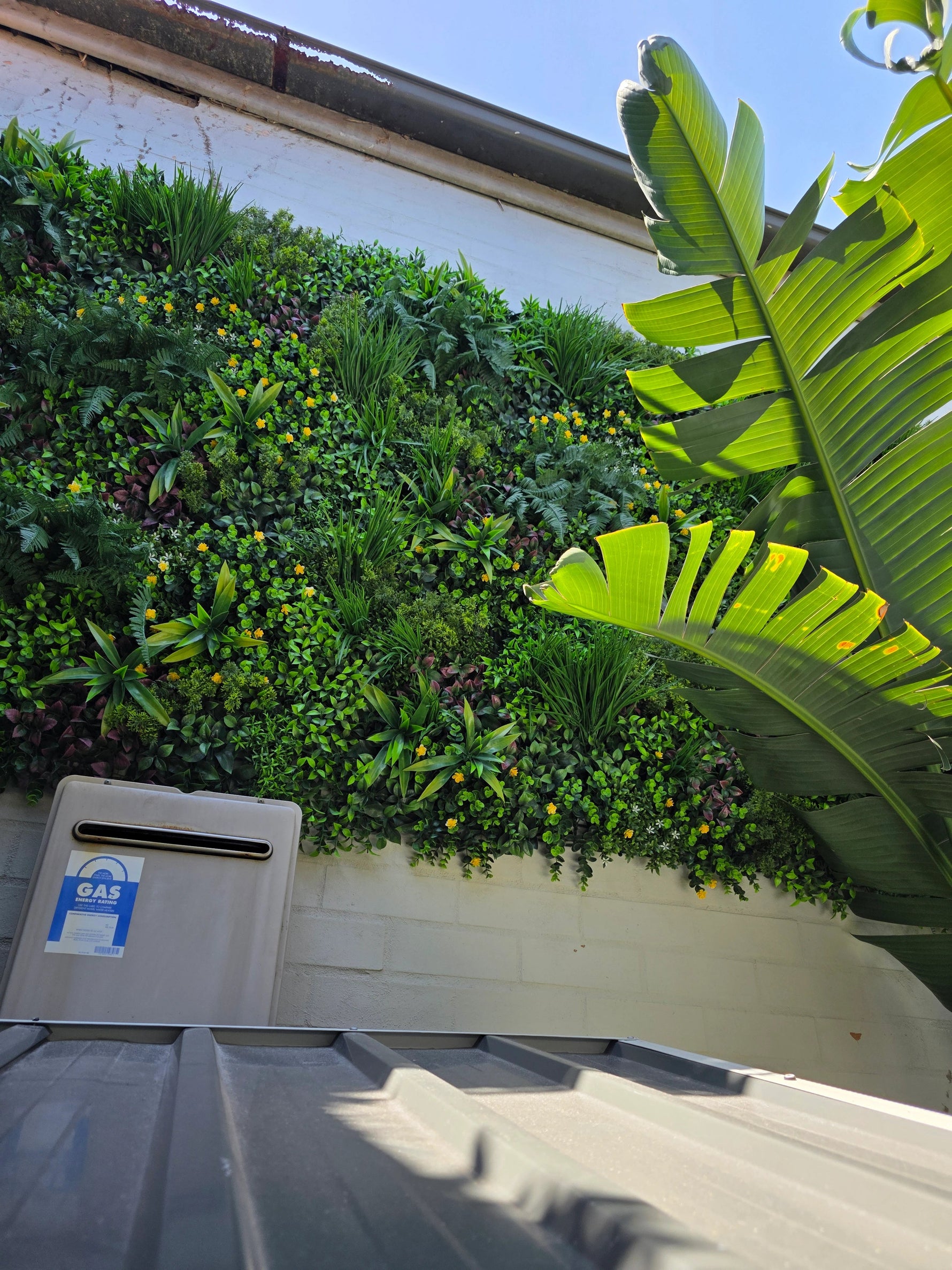 Luxury Country Fern Artificial Vertical Garden / Green Wall 100cm x 100cm UV Resistant - Designer Vertical Gardens artificial garden wall plants artificial green wall australia