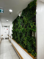 Luxury Country Fern Artificial Vertical Garden / Green Wall 100cm x 100cm UV Resistant