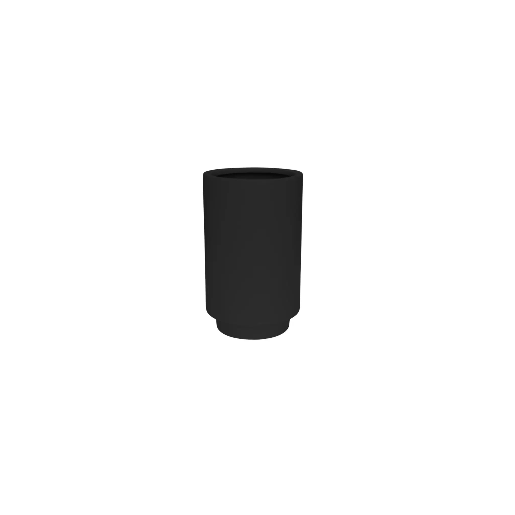 Luxury Cylinder Planter 40cm | Matt Black & White | Premium Pot Range - Designer Vertical Gardens