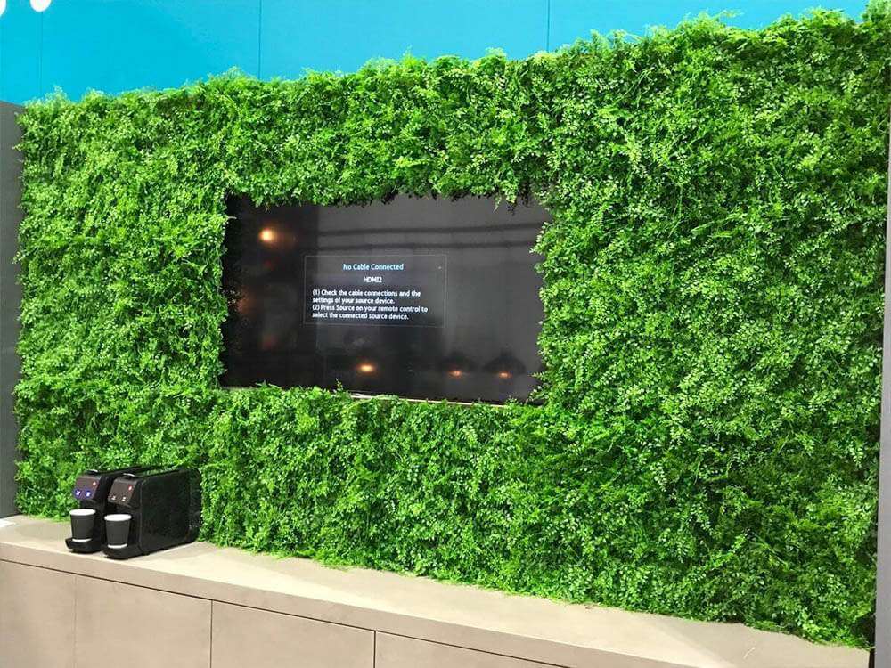 Luxury Dense Fern Vertical Garden Green Wall Panel 1m x 1m – SGS UV Resistant - Designer Vertical Gardens artificial garden wall plants artificial green wall australia