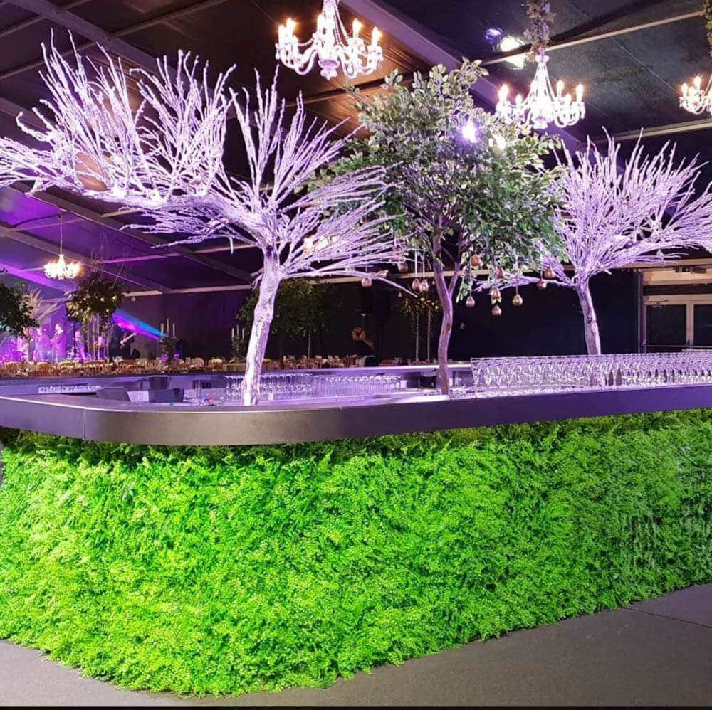 Luxury Dense Fern Vertical Garden Green Wall Panel 1m x 1m – SGS UV Resistant - Designer Vertical Gardens artificial garden wall plants artificial green wall australia