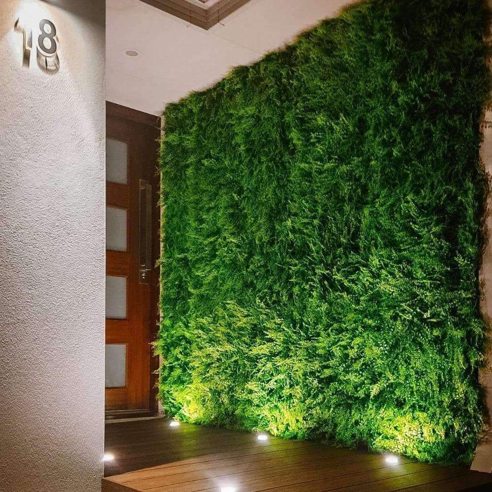 Luxury Dense Fern Vertical Garden Green Wall Panel 1m x 1m – SGS UV Resistant - Designer Vertical Gardens artificial garden wall plants artificial green wall australia