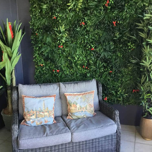 Luxury Elegant Red Rose Vertical Garden Green Wall Panel 1m x 1m – SGS UV Resistant - image 9