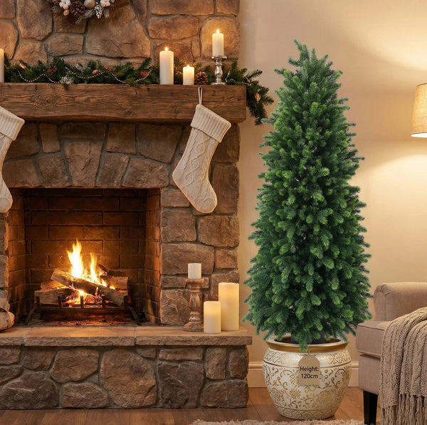 Artificial Cypress Pine Tree 120cm - UV Resistant Premium Greenery