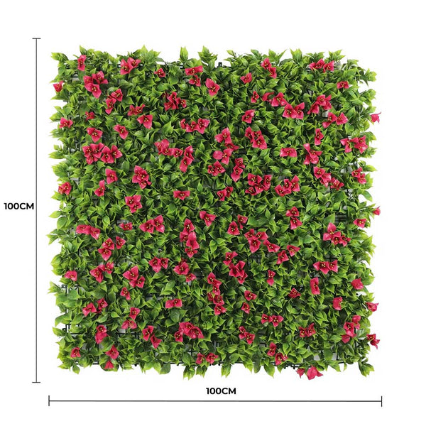Luxury Flowering Pink Vertical Garden Green Wall Panel 1m x 1m – SGS UV Resistant — gallery image 4