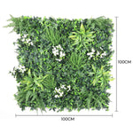 Luxury Flowering White Jasmine Vertical Garden Green Wall Panel 1m x 1m – SGS UV Resistant - Designer Vertical Gardens artificial garden wall plants artificial green wall australia