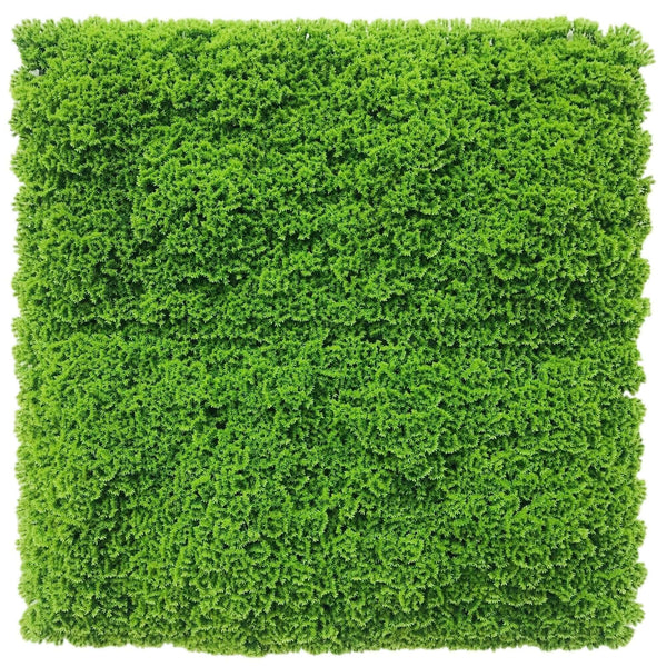 Luxury Fresh Natural Green Artificial Moss Wall Panel 1m x 1m – SGS UV Resistant