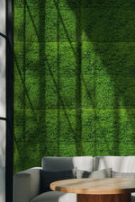 Luxury Fresh Natural Green Artificial Moss Wall Panel 1m x 1m – SGS UV Resistant - Designer Vertical Gardens artificial garden wall plants artificial green wall australia