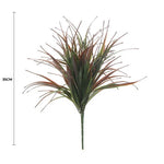 Artificial plant with red and green leaves on a white background, showing measurement of 35cm.