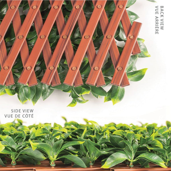 Luxury Jasmine Artificial Hedge Trellis Screen 2m x 1m – SGS UV Resistant — gallery image 8