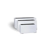 Luxury Rectangular Trough Planter Set of 3 | Matt Black & White | Premium Pot Range