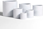 Luxury Round Matt White Planter Set of 6 | Premium Pot Range - Designer Vertical Gardens