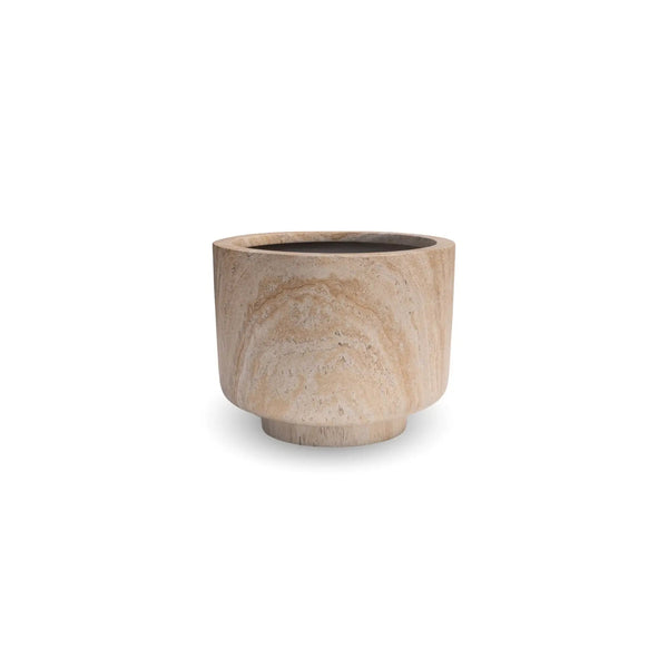 2 Sizes - Luxury Rounded Marble Planter with Pedestal Base | Premium Pot Range — gallery image 7