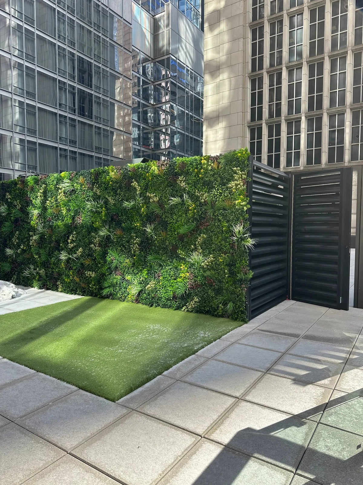 Luxury Triptych Vertical Garden / Living Wall Set 3 Of Pieces 1m X 1m (3 SQM Set) UV Resistant - Designer Vertical Gardens artificial green wall australia artificial green wall installation