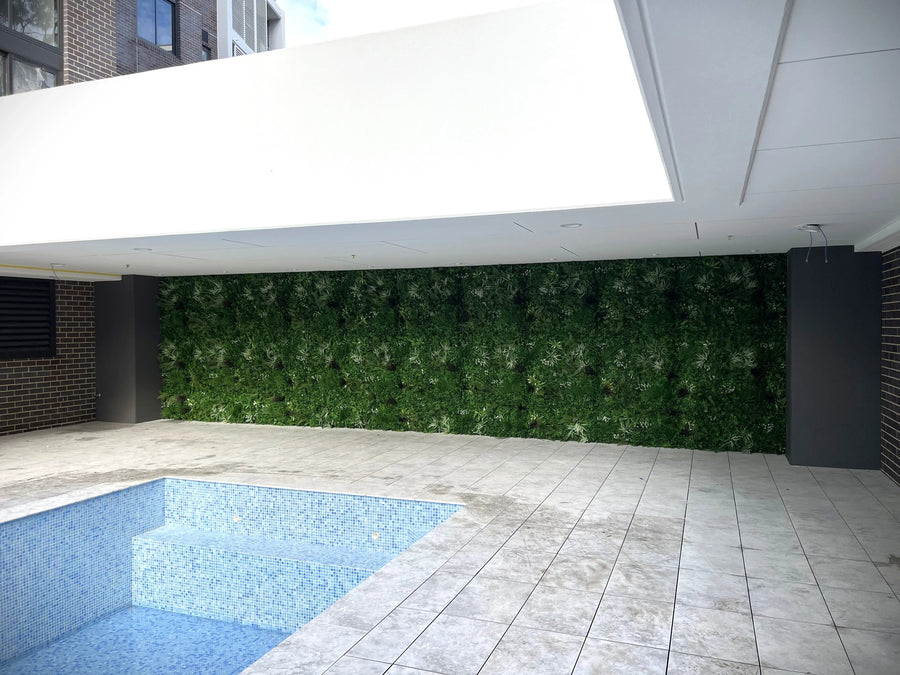 Luxury Vista Green Vertical Garden Green Wall Panel 1m x 1m – SGS UV Resistant