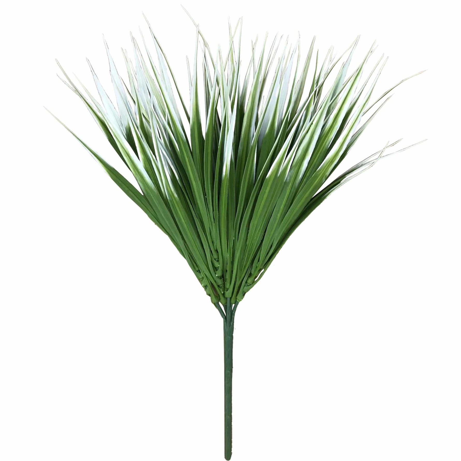 Artificial palm leaf on a white background
