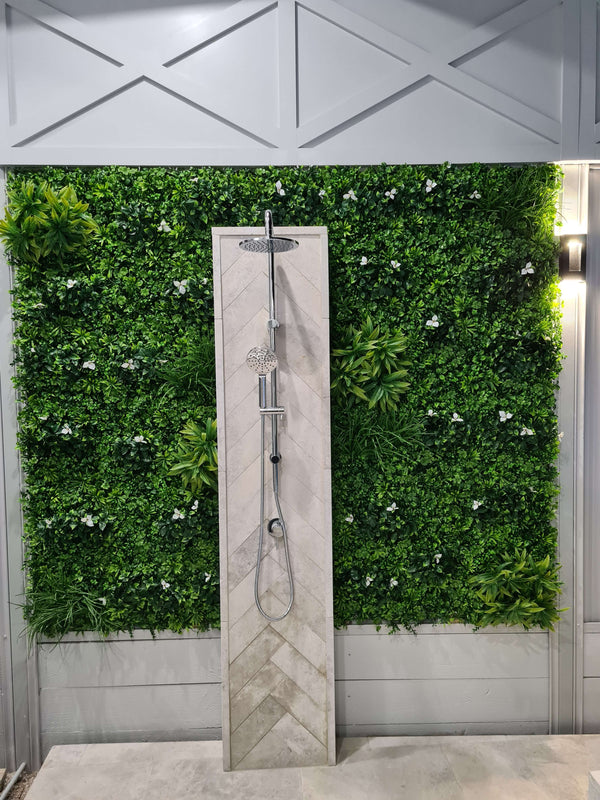 Luxury White Lily Vertical Garden Green Wall Panel 1m x 1m – SGS UV Resistant — gallery image 24