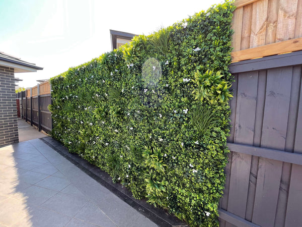 Luxury White Lily Vertical Garden Green Wall Panel 1m x 1m – SGS UV Resistant — gallery image 25