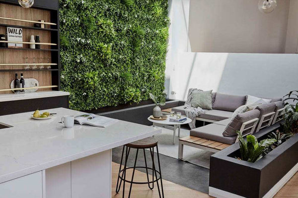 Luxury White Lily Vertical Garden Green Wall Panel 1m x 1m – SGS UV Resistant — gallery image 37