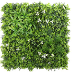 Luxury White Lily Vertical Garden Green Wall Panel 1m x 1m – SGS UV Resistant - Designer Vertical Gardens artificial garden wall plants artificial green wall australia