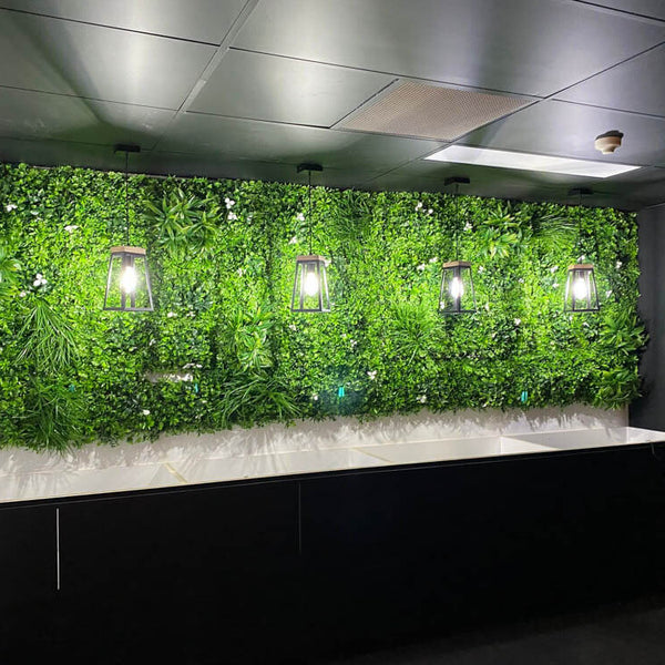 Luxury White Lily Vertical Garden Green Wall Panel 1m x 1m – SGS UV Resistant - image 35