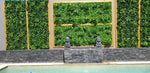 Luxury White Lily Vertical Garden Green Wall Panel 1m x 1m – SGS UV Resistant - Designer Vertical Gardens artificial garden wall plants artificial green wall australia