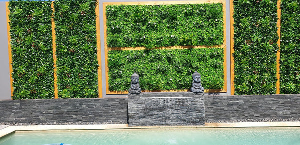 Luxury White Lily Vertical Garden Green Wall Panel 1m x 1m – SGS UV Resistant — gallery image 45