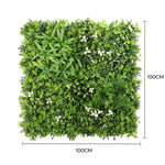 Luxury White Lily Vertical Garden Green Wall Panel 1m x 1m – SGS UV Resistant - Designer Vertical Gardens artificial garden wall plants artificial green wall australia